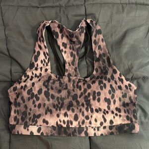 Fabletics Leopard Print Sports Bra